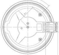 EGO - Kochplatte - 8 mm - 220 mm - 2600 W - 12.22463.018 / 1222463018 - Ersatzteil