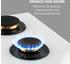 Klarstein Goldflame 5 5-flammig Messing-Brenner Glaskeramik