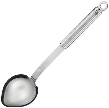 Rösle Portionslöffel Silikon Edelstahl 18/10,, Silberfarben/Schwarz