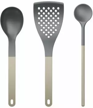 Mepal New Optima K&uuml;chenhelfer-Set 3-tlg., Nylon, humus (34588)