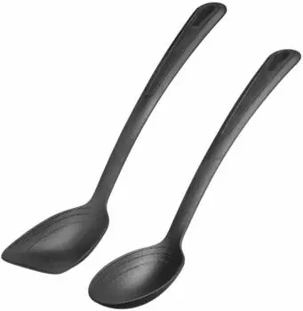 Westmark Gentle Gemüse- & Pfannenlöffel-Set, Kunststoff, schwarz (286122E6)