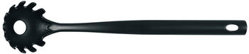 Brabantia Küchenhelfer Basic, Spaghettilöffel, Pastalöffel, Kelle in schwarz, 365126