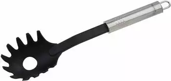 Fackelmann Ovalgriff Spaghettil&ouml;ffel 32 cm schwarz