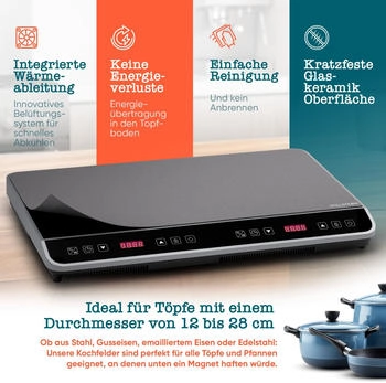STILLSTERN Doppel-Induktionskochfeld 3600W (1509)