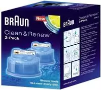 Braun CC-System Reinigungskartuschen - 2er-Pack / CCR2 Reinigungsl&ouml;sung Rasierer 1