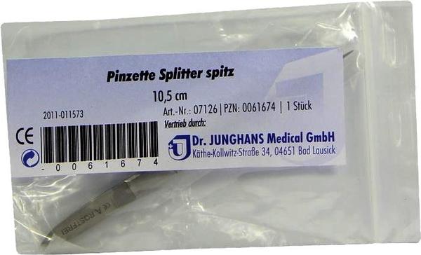 Dr. Junghans Medical Pinzette Splitter Spitz 10,5 cm