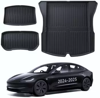 LuxusKollektion Model 3 Kofferraummatten 3-teilig, TPE, Allwetter (2024-2026)