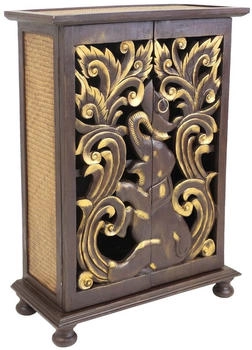 Oriental Galerie Holzschrank 63x90cm (10009487)