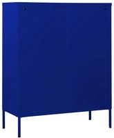 vidaXL Kommode Marineblau 80x35x101,5 cm Stahl