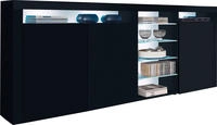 borchardt M&ouml;bel Highboard "Santa F&eacute;, Sideboard mit eleganten Glasb&ouml;den,...