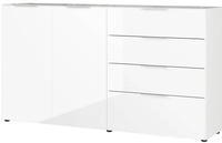 GERMANIA Sideboard "Oakland" in 2 Breiten, Fronten und Oberboden mit Glasauflage