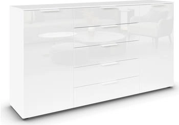 Rauch Flipp 180x100cm alpinwei&szlig;/Glas kristallwei&szlig;