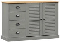 vidaXL Sideboard mit Schubladen VIGO 113x40x75 cm Massivholz Kiefer