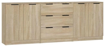 vidaXL Sideboard Holzwerkstoff 3-tlg. 60x70cm (3115782)