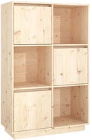 vidaXL Highboard 74x35x117 cm Massivholz Kiefer