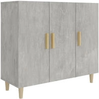 vidaXL Sideboard Betongrau 90x34x80 cm Holzwerkstoff