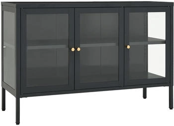 vidaXL Sideboard Stahl und Glas 105x70cm (336069)