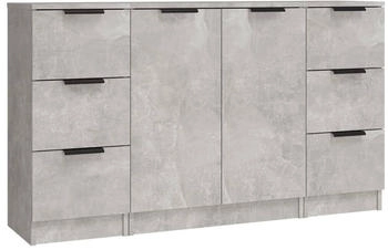 vidaXL Sideboards 3 Stk. Holzwerkstoff 30x70cm (3115839)