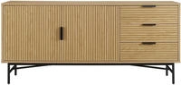 SalesFever Sideboard "Visby Stilvolle Kommode f&uuml;r mehr Stauraum" Kommode, Eiche
