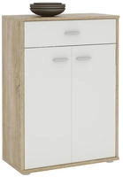 Kommode Sideboard Schrank TOMMY in Sonoma Eiche / wei&szlig;, Anrichte Highboard mit