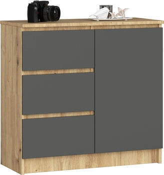 Akord Furniture Factory Jerry 80x77cm graphit/artisan-eiche