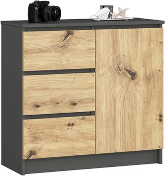 Akord Furniture Factory Jerry 80x77cm artisan-eiche/graphit