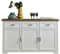 Innostyle Sideboard "Jasmin" Breite 166 cm, 3 Holzt&uuml;ren, 3 Schubk&auml;sten