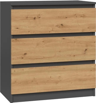 CdF Malwa W3 70x75cm artisan-eiche/anthrazit