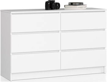 Akord Furniture Factory K120 120x77cm mit 6 Schubladen weiß