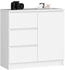 weiß: Akord Furniture Factory Jerry 80x77cm