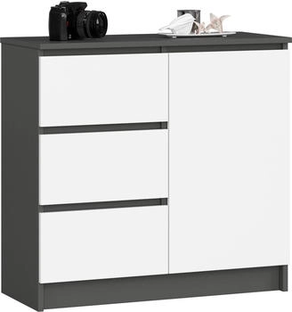 Akord Furniture Factory Jerry 80x77cm weiß/graphit
