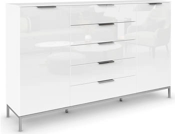 Rauch Flipp 180x111cm alpinweiß/Glas kristallweiß