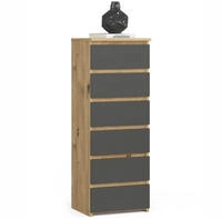 Kommode mit 6 Schubladen Kommode Schlafzimmer Flur Wohnzimmer Organizer Kommode mit