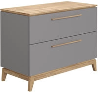 PAIDI Wickelkommode "STIENE in Beige oder Grau, 2 Schubladen mit Soft-Close,