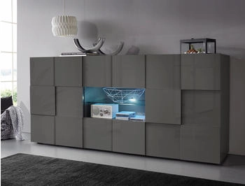 INOSIGN Dama 181x84cm hochglanz-anthrazit