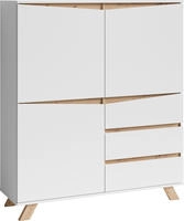 byLIVING Highboard "Valentin" 3 Schubk&auml;sten und 3 T&uuml;ren, Breite 120cm in modernem