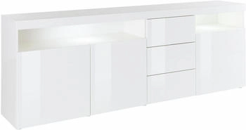 Borchardt-Möbel Kapstadt 200x72cm hochglanz-weiß (52817101)