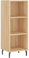 vidaXL Sideboard Sonoma-Eiche 34,5x32,5x90 cm Holzwerkstoff