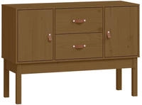 vidaXL Sideboard Honigbraun 110x40x78 cm Massivholz Kiefer