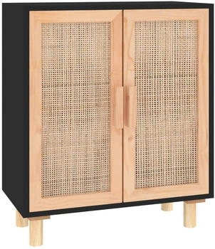 vidaXL Sideboard Massivholz Kiefer und Natur-Rattan 60x70cm (345631)