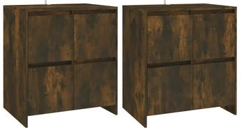vidaXL Sideboards 2 Stk. Holzwerkstoff 70x75cm (3098094)