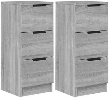 vidaXL Sideboards 2 Stk. Holzwerkstoff 30x70cm (817015)