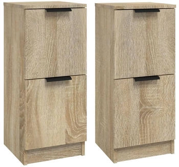 vidaXL Sideboards 2 Stk. Holzwerkstoff 30x70cm (811176)