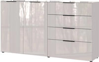 GERMANIA Sideboard "Oakland" in 2 Breiten, Fronten und Oberboden mit Glasauflage
