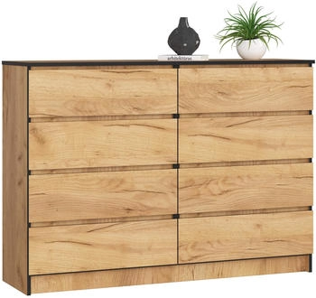 Akord Furniture Factory K140 138x99cm miz 8 Schubladen (OP0LK-140SZ8-CRA)