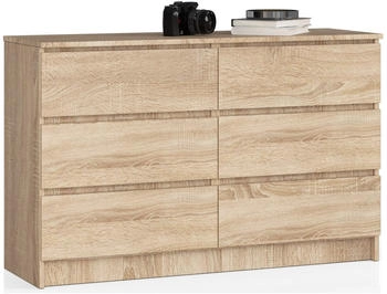 Akord Furniture Factory K140 138x77cm mit 6 Schubladen sonoma-eiche