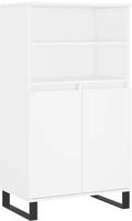 vidaXL Highboard Wei&szlig; 60x36x110 cm Holzwerkstoff