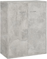 vidaXL Sideboard Betongrau 60x30x75 cm Holzwerkstoff
