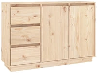 vidaXL Sideboard 111x34x75 cm Massivholz Kiefer