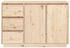 vidaXL Sideboard Massivholz Kiefer 111x75cm (813804)